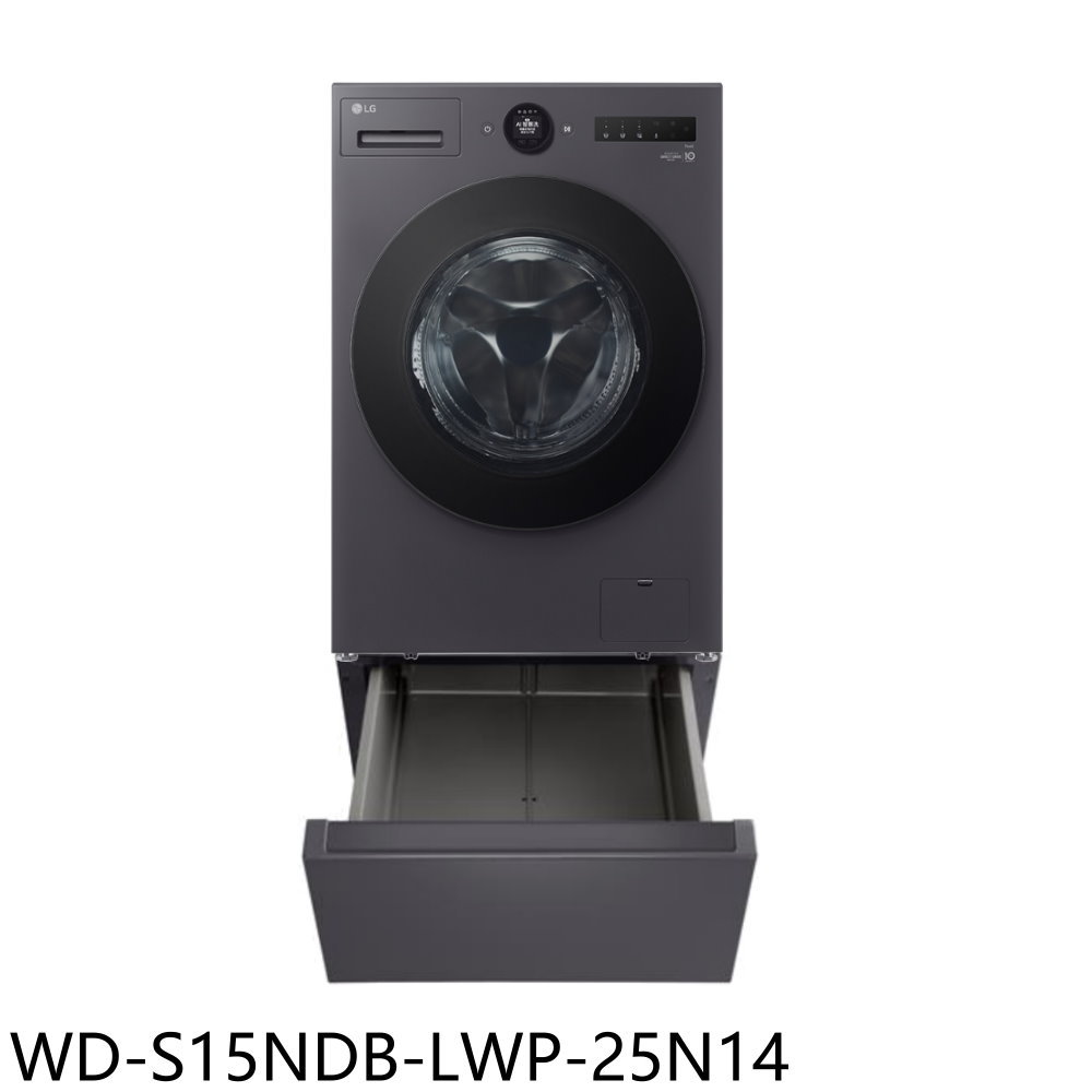 APP下單4%點數★LG樂金【WD-S15NDB-LWP-25N14】15公斤滾筒蒸洗脫烘洗衣機+抽屜櫃(含標準安裝)