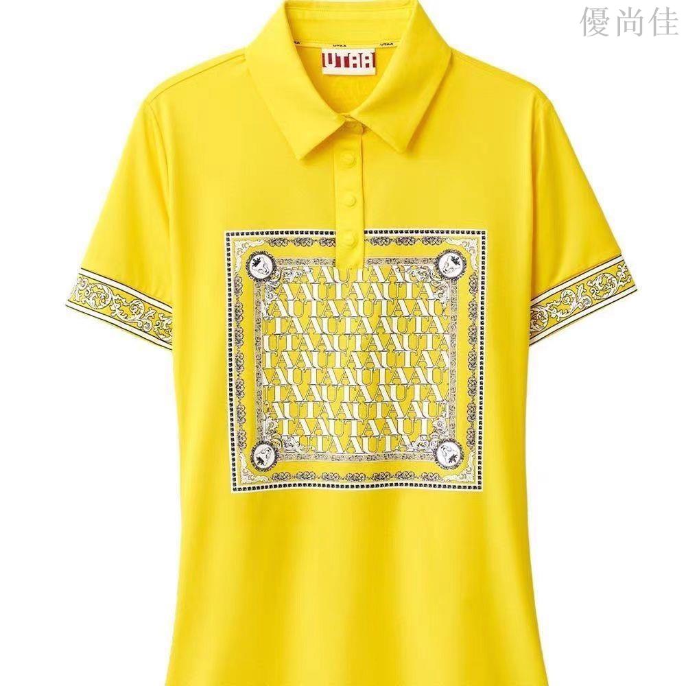 高爾夫新款女巴洛克風格夏季POLO短袖翻領