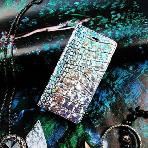 Gaze Hologram Croco iPhone 6 4.7吋 銀鑽漆鱷紋手工真皮保護套 【出清】