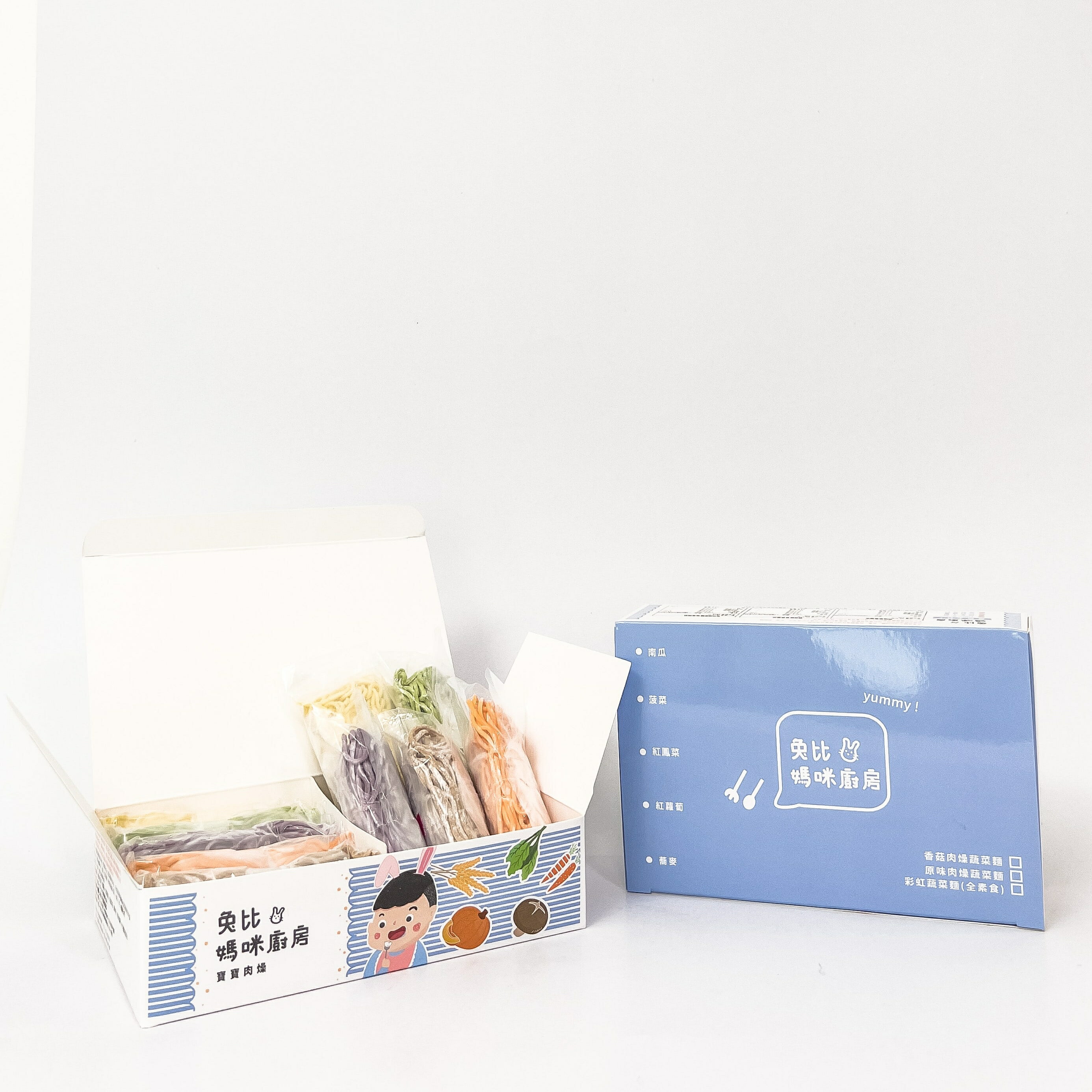 寶寶彩虹蔬菜麵  每盒 650公克 ( 10包入 / 每包60公克 )