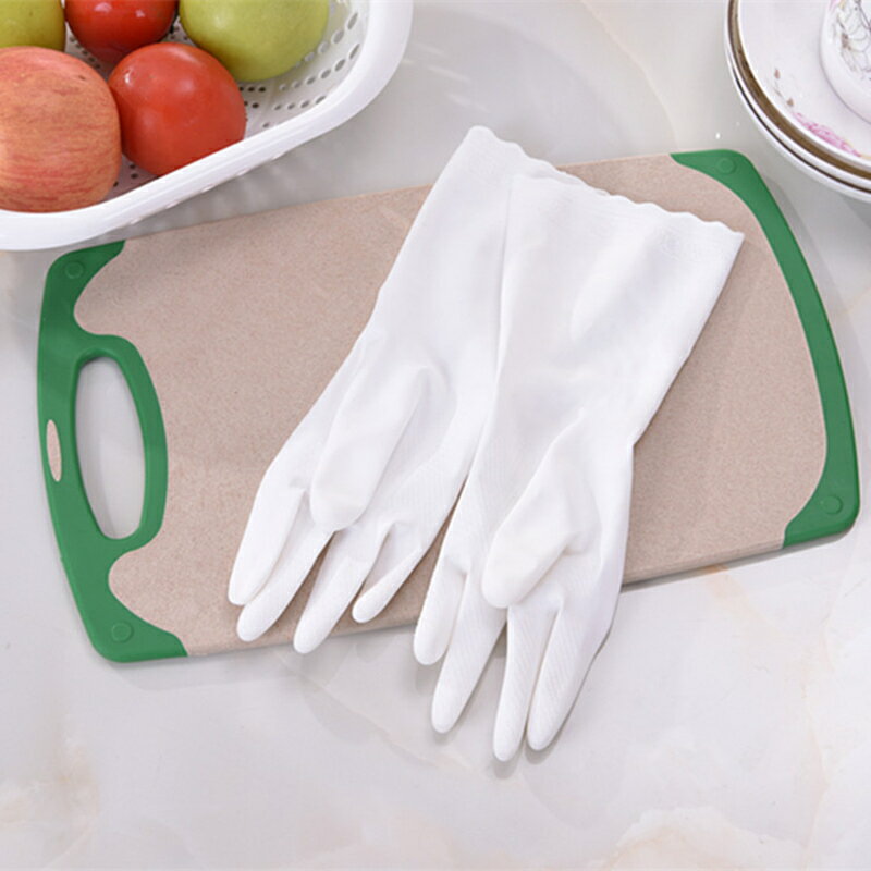 洗碗手套PVC女橡膠皮防水家務家用洗衣服乳膠加厚塑膠厚廚房耐用