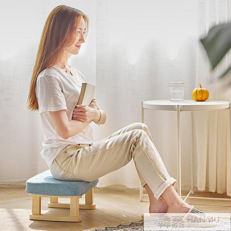 實木兒童小凳子家用寶寶成人沙發凳時尚矮凳方凳布藝門廳換鞋板凳