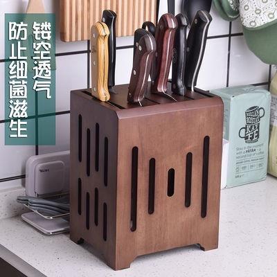 特惠/店長優選 【免費開票 廚房刀架】 加大家用刀座壁掛刀架多功能實木菜刀架刀具收納架廚房用品置物架 瀝水刀架 桌上收納架新店開業 全館八折起 售後保障
