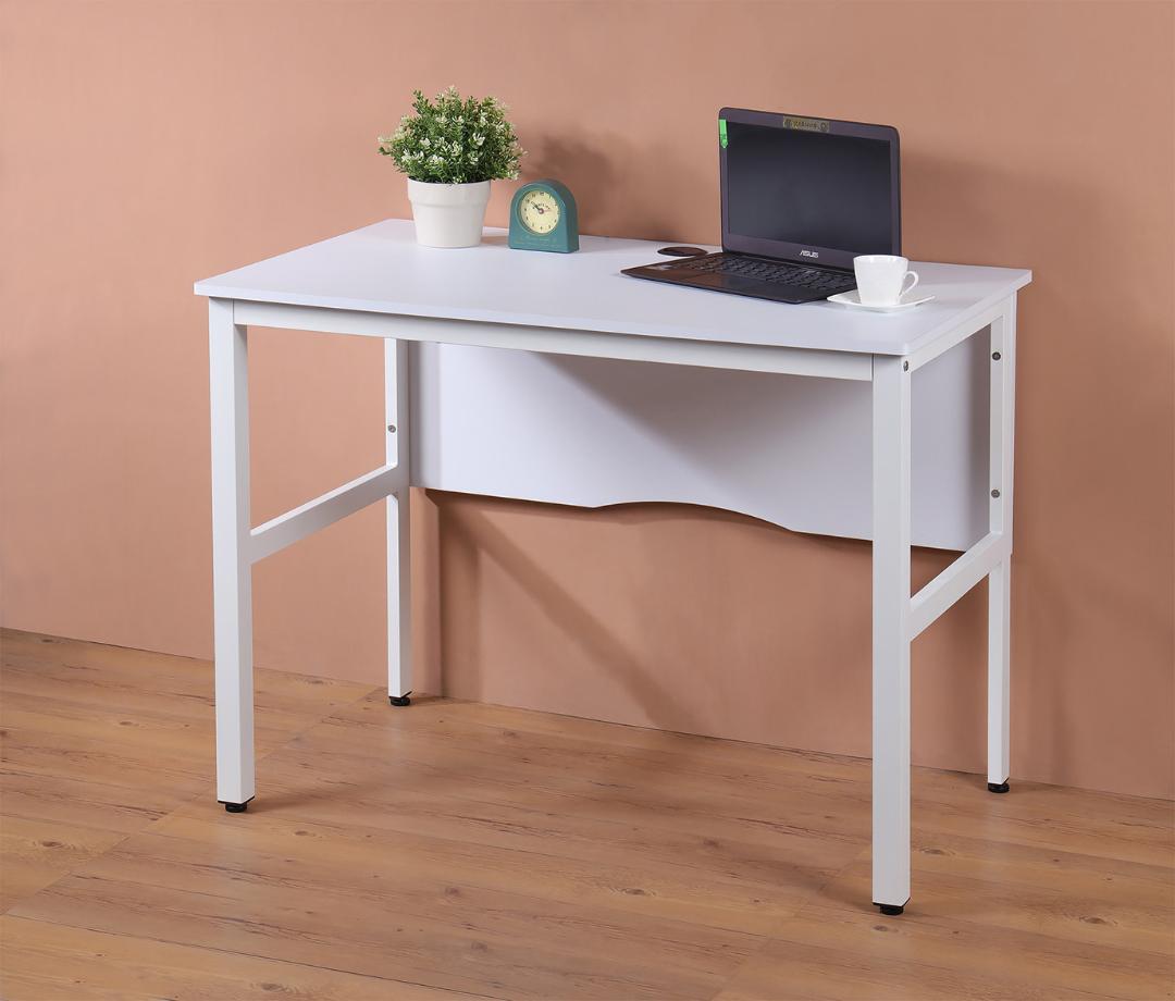 100低甲醛平面式工作桌(附收線孔+調整腳墊) 電腦桌 書桌 辦公桌【馥葉】型號DE1006 可加購鍵盤架、抽屜