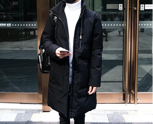 FINDSENSE Z1 韓國 時尚 潮 男 冬季 防寒 保暖 羽絨 90%白鴨絨 立領 拉鏈 羽絨外套
