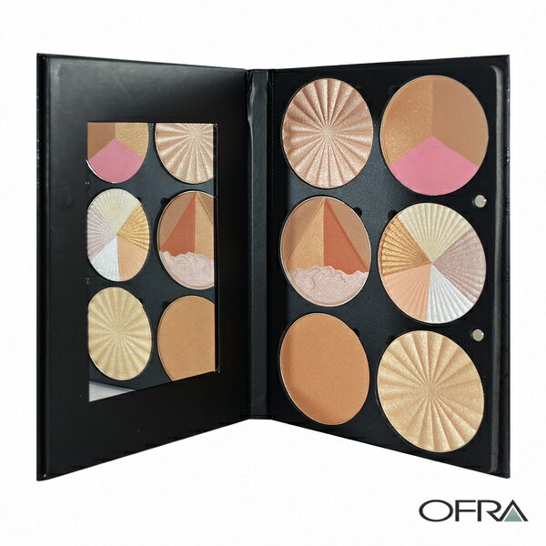 OFRA 閃閃動人專業豪華頰彩盤 #358 10gx6 Ofra Professional Makeup Palette - On The Glow - WBK SHOP