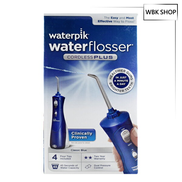 Waterpik 攜帶型沖牙機 紫 WP-463W (內附4噴頭) Waterpik Cordless Plus Water Flosser - WBK SHOP