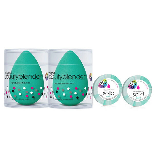 beautyblender®活氧綠分享組(活氧綠X2+迷你綠清潔皂0.55ozX2) - WBK SHOP