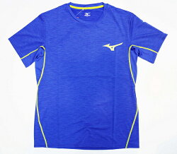 【陽光樂活】MIZUNO 美津濃 男短袖路跑上衣 排汗 台灣製造 質感藍 J2TA600924
