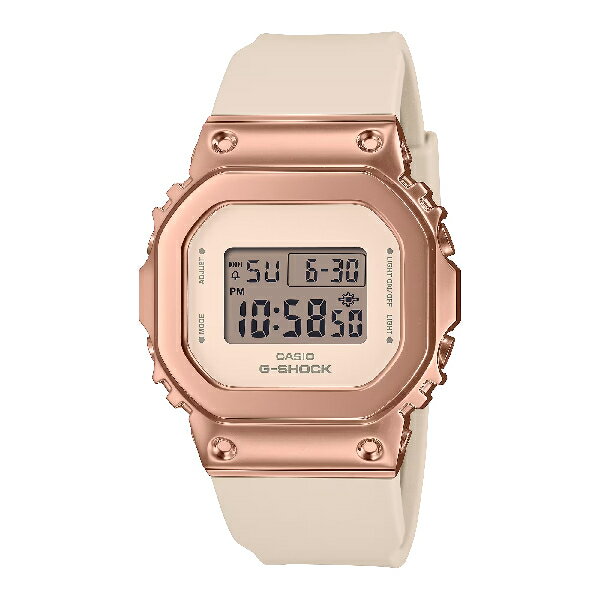 CASIO 卡西歐 GM-S5600UPG-4 高質感風格輕盈舒適方形時尚腕錶 粉紅金 38.4mm｜樂天全館特惠中★指定刷卡回饋10%
