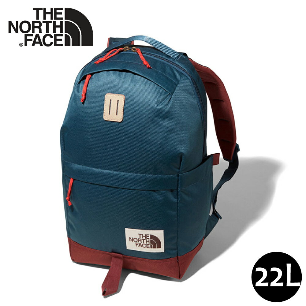 【The North Face 22L 13吋電腦背包《藍/紅》】3KY5/多功能休閒背包/電腦背包/學生書包