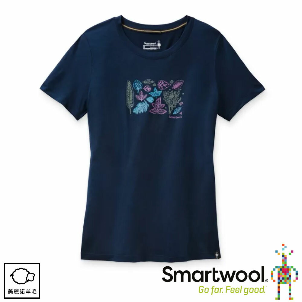 【SmartWool 美國 女 Merino Sport 150 活力春葉T恤《深海軍藍》】SW000721/排汗衣/ 機能衣