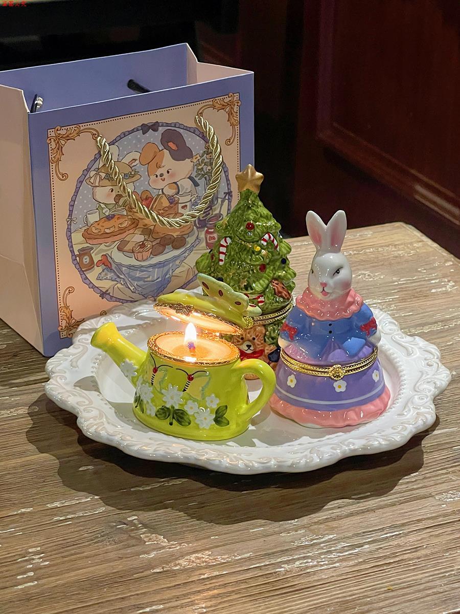 耶誕節禮物 交換禮物 可愛生日禮物女生閨蜜香薰蠟燭禮盒伴手禮創意禮品小眾實用高階感