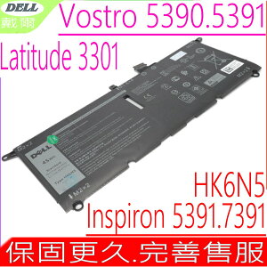 DELL HK6N5電池適用 戴爾 inspiron13 5390，5391 7391 2-in-1，Latitude 3301，P113G001，P114G001，P114G002，P115G001，P82G001，P82G002，Vostro 5390 ，5391 ，H754V，0H754V