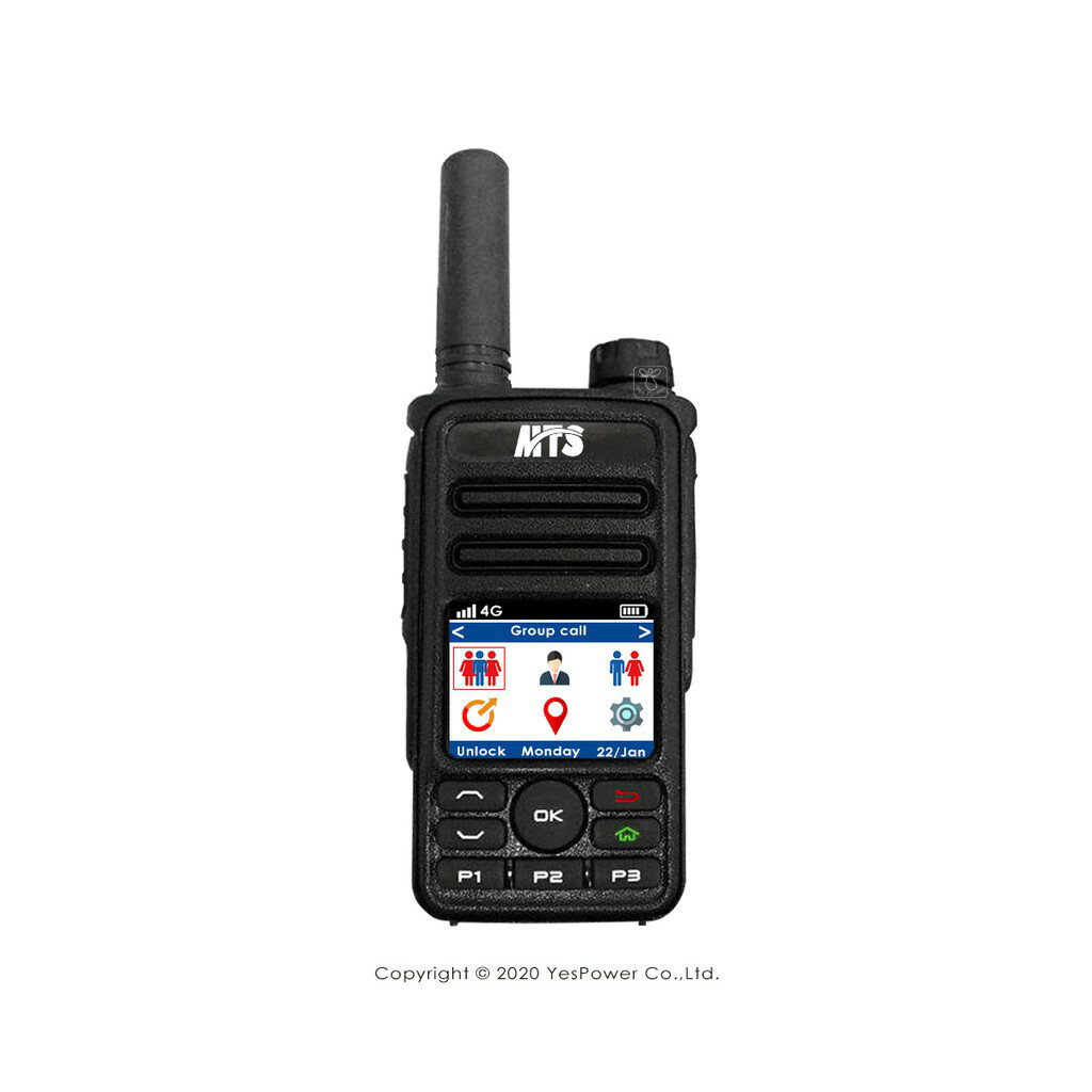 IP-4G MTS 4G LTE 插卡式 全球通公網集群 SIM卡無線對講機/內含SIM卡/可單呼、群呼