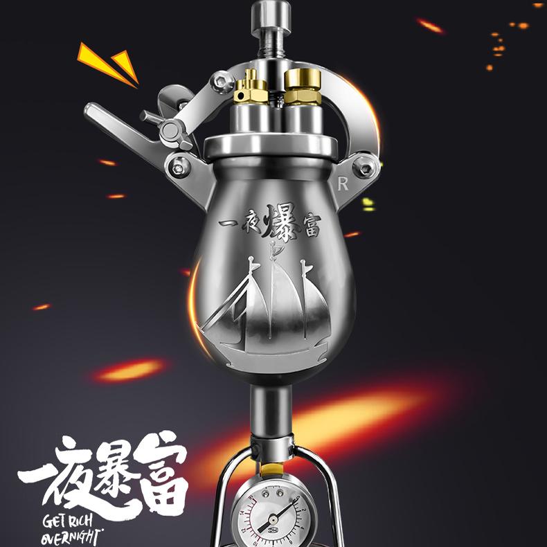 {台灣公司貨 可打統編}老式傳統爆米花機家用小型迷你機器網紅糧食放大器手搖 1