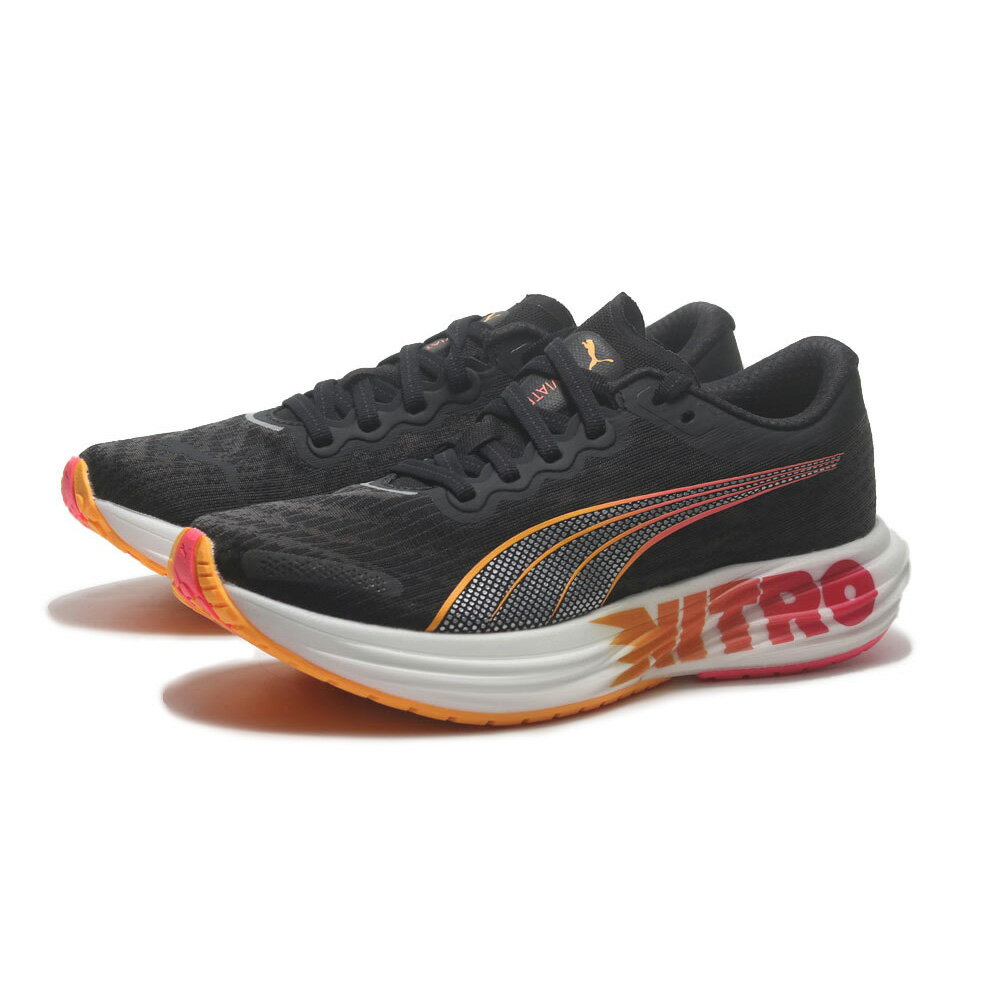 【滿額現折300】PUMA 慢跑鞋 DEVIATE NITRO 2 FF 黑橘 氮氣 長跑 推進力 男女 30969801 30969701