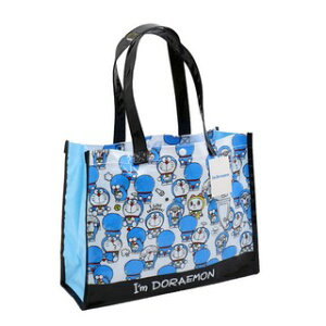 哆啦A夢 白底分身橫向方形手提袋 購物袋 環保袋 日貨 正版授權J00011430