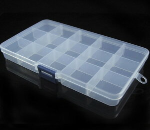 【玩樂桌游】桌游配件 -收納盒 可拆15格 高密閉透明塑料 收納盒