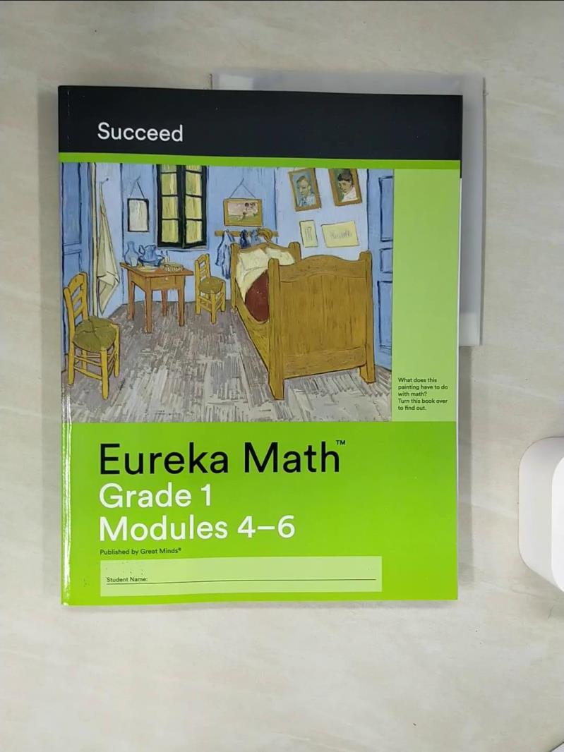 【書寶二手書T7／兒童文學 TS3】Eureka Math Grade 1 Succeed Workbook #2 (Modules 4-6) Great Minds (Firm)