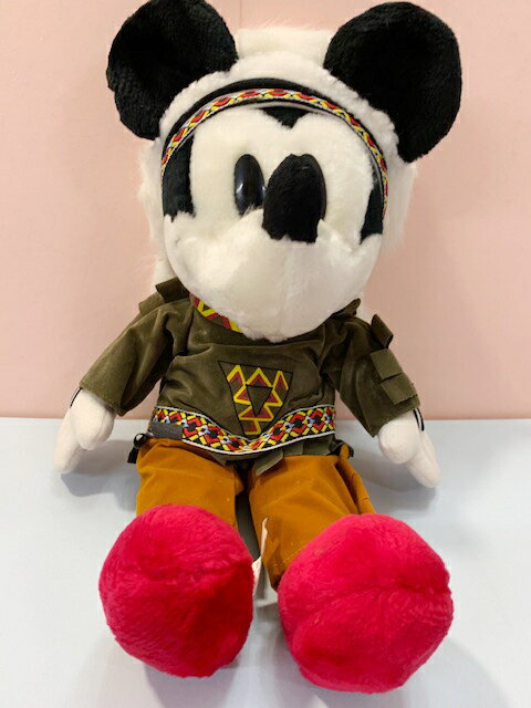 【震撼精品百貨】Micky Mouse 米奇/米妮 迪士尼絨毛娃娃/玩偶-印第安那米奇#16677 震撼日式精品百貨