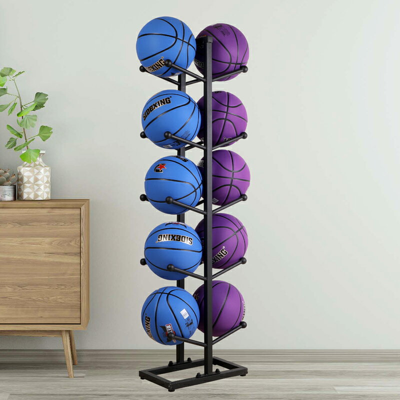 籃球收納架 足球收納筐 球架 籃球足球收納架球類置物架歸類擺放家用放球架陳列放置架筐展示架『YS0302』