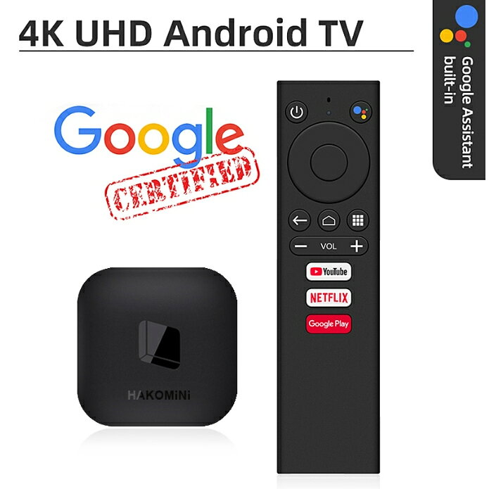 【eYe攝影】HAKOmini Android TV 4K 電視盒內建 Google APP 追劇 手機投影 網路電視