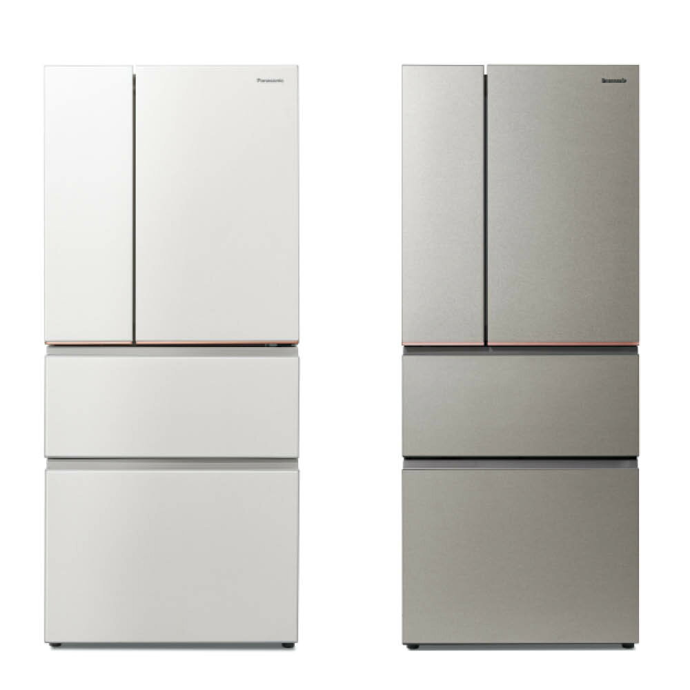【Panasonic】500L四門日系上質系列 無邊框絲絨鋼板電冰箱   (NR-D505XV)(星礦銀/雪霧白)