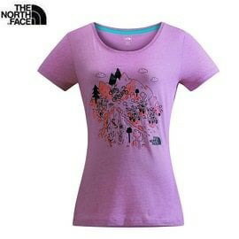 [ THE NORTH FACE ] 女 快乾短袖T恤 桃粉紫 / 7折優惠 / NF00CZQ6EEJ {M L}
