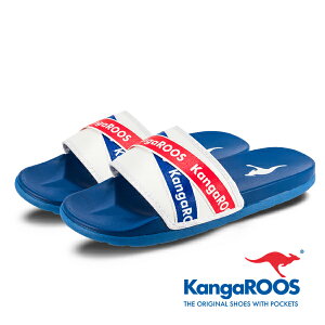 KangaROOS美國袋鼠鞋 男款ZANDER運動休閒潮流涼拖鞋 [KM11706] 白藍【巷子屋】