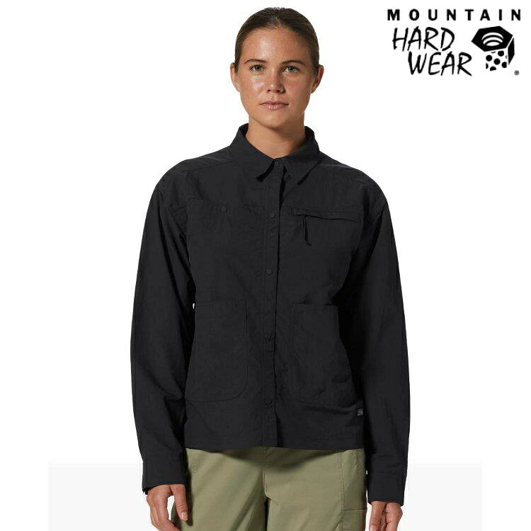 特價優惠 Mountain Hardwear Stryder Long Sleeve Shirt 女款 防曬防潑水長袖襯衫 2027911 010 黑