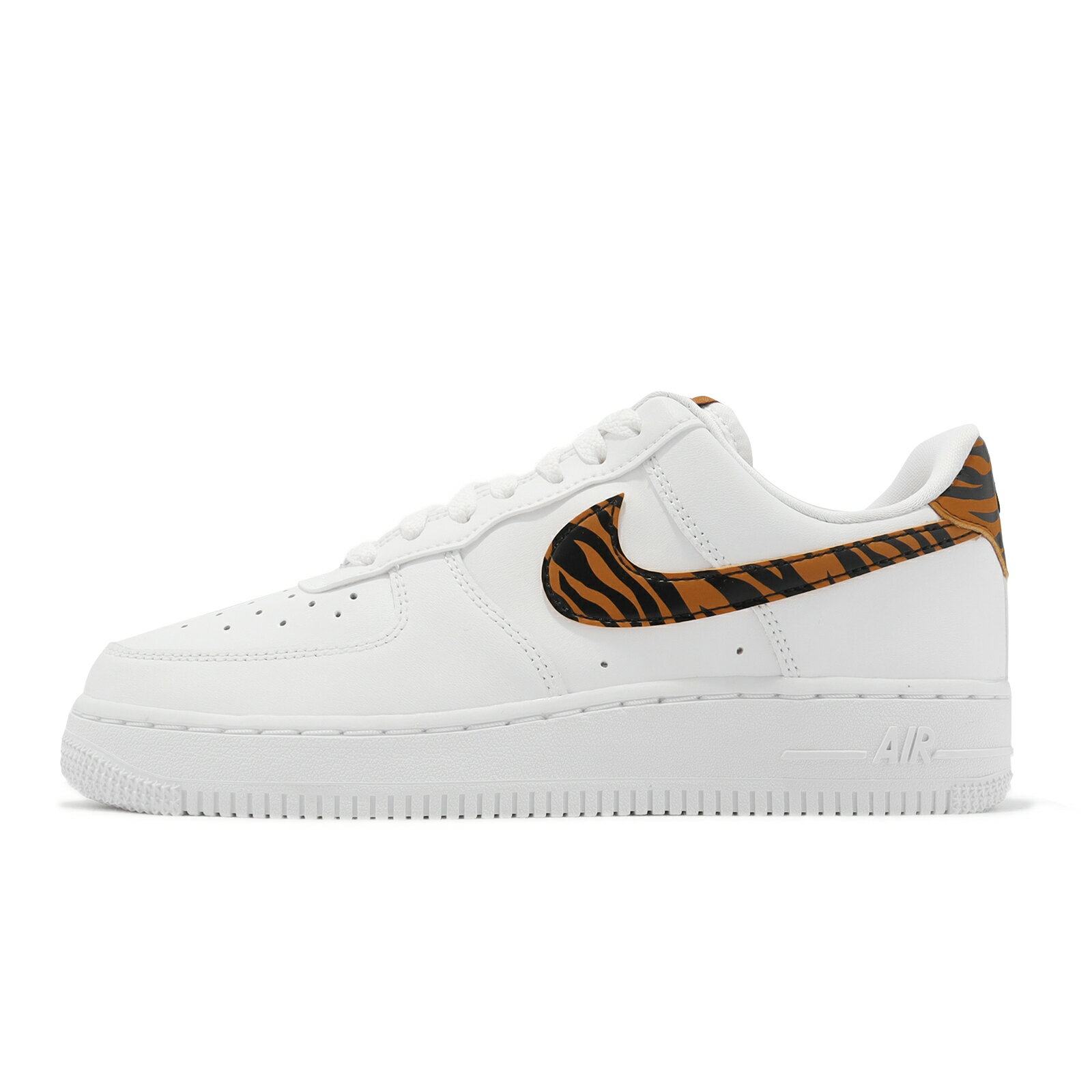 Nike 休閒鞋 Wmns Air Force 1 07 白 虎紋 小白鞋 女鞋 AF1 基本款 DD8959-108