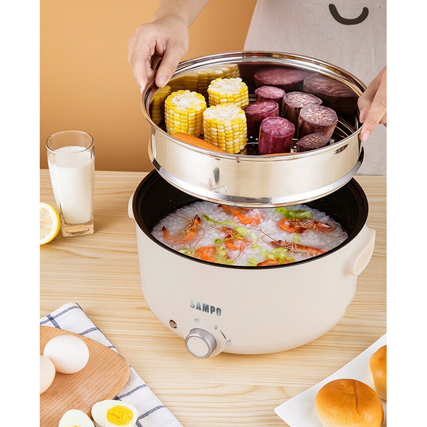 【快速出貨 附發票】SAMPO 聲寶 五公升 日式 多功能 蒸煮 料理鍋 TQ-B20502CL 電鍋 小電鍋 1