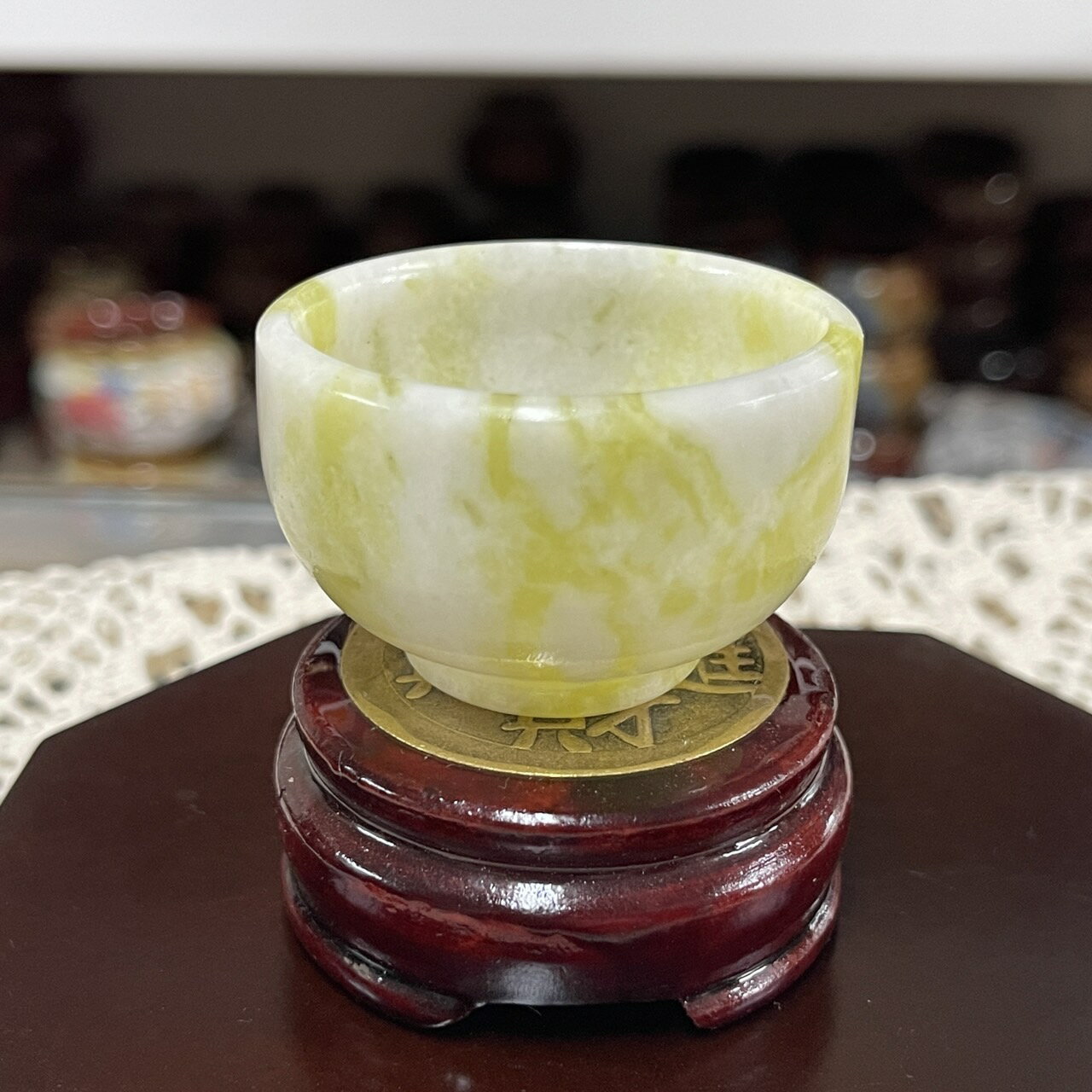 Sweet Heart 田芯開運精選💯嚴選 天然岫玉 奉水杯 精挑好品質 保證好 可搭配 龍龜 貔貅擺放 財位 現貨供應中