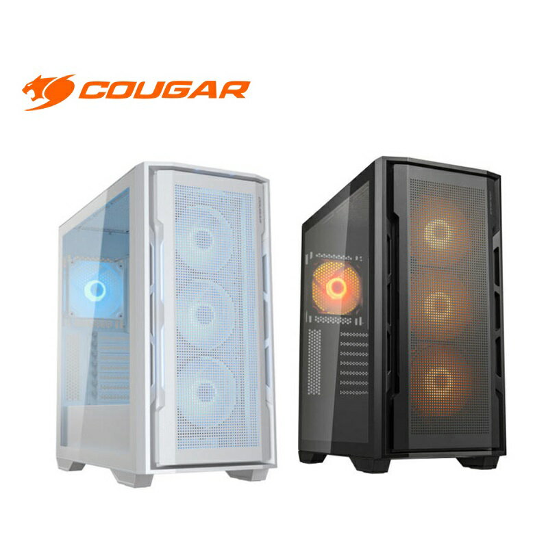 【享最高折300】COUGAR 美洲獅 UNIFACE RGB 黑色/白色 中塔電腦機殼
