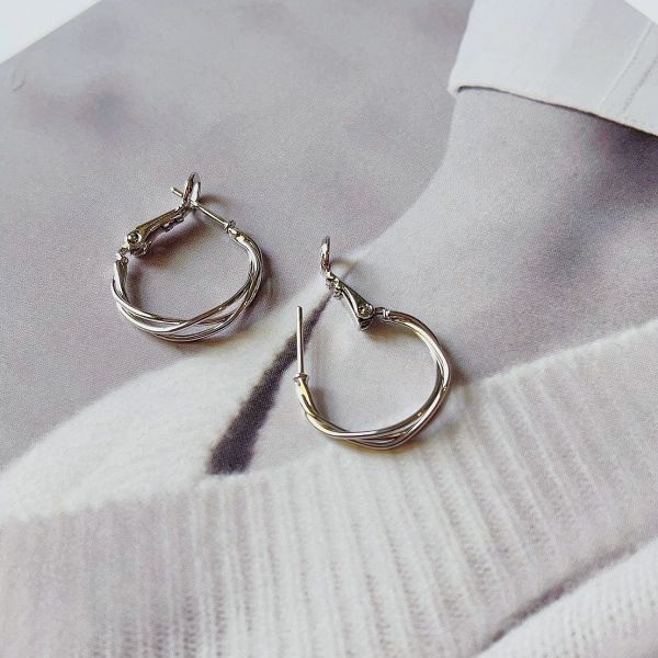 現貨專區｜線條交織耳環(BPE73)｜送禮精選店家★Reyna jewelry 女王飾品