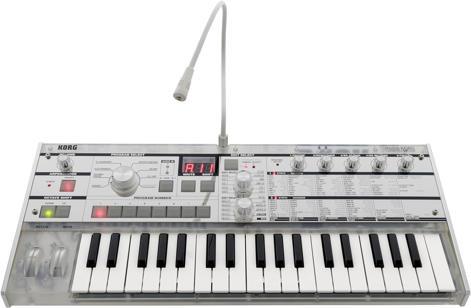 日本新款 KORG microKORG Crystal 20週年紀念款 合成器 合成鍵盤 37鍵 附收納包 日本代購