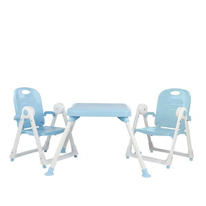 【 ZOE 】 折疊餐桌椅 - 雙人組合(藍)｜品牌旗艦店