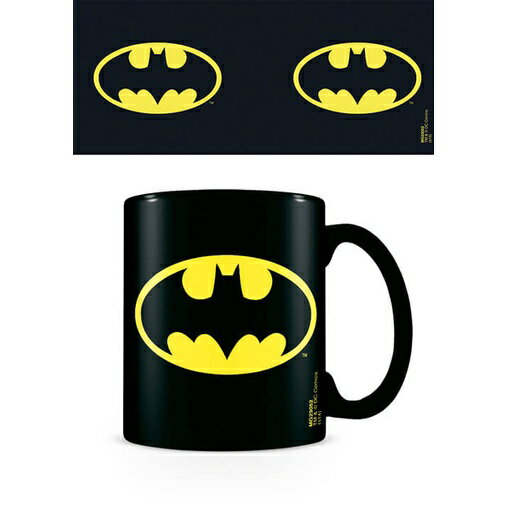 【DC】蝙蝠俠 Logo全黑馬克杯/水杯/茶杯/陶瓷杯