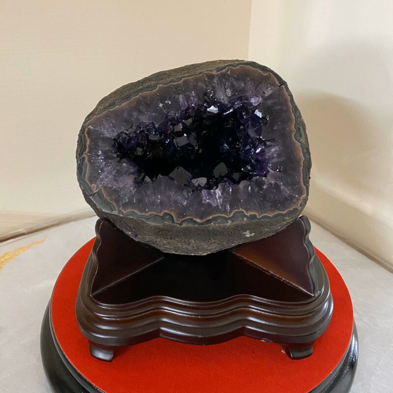 天然 烏拉圭🇺🇾5A財寶袋圓洞型 紫晶洞 紫水晶洞 🔮紫遇貴人 專屬你的小烏圭😘系列 2.9kg 編號:230