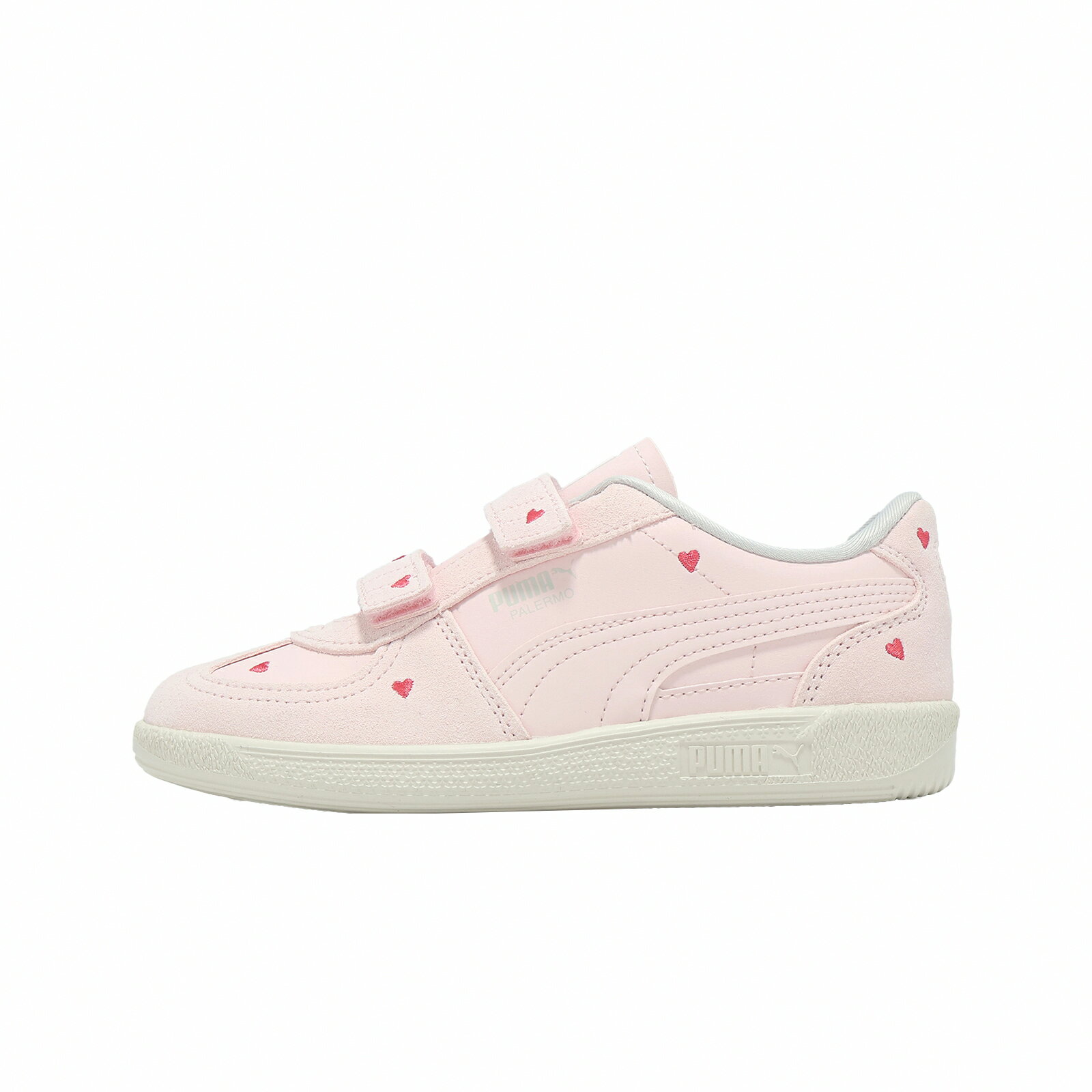 Puma 休閒鞋 Palermo Amor V PS 中童 小朋友 粉紅 灰 摩鬼氈 愛心 405175-01