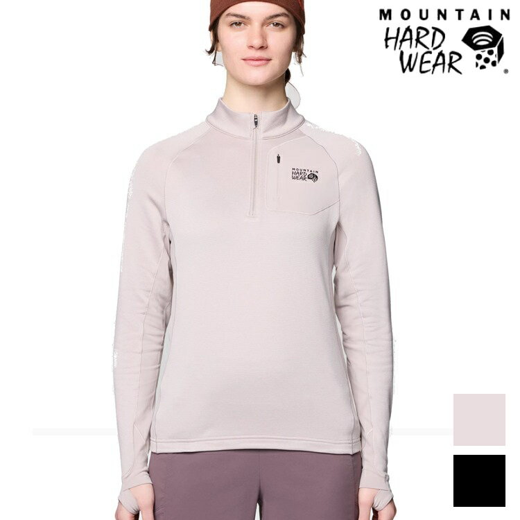 活動價 Mountain Hardwear Up First Tech Fleece Quarter Zip 女款 彈性保暖半拉鍊長袖排汗衣 2114031
