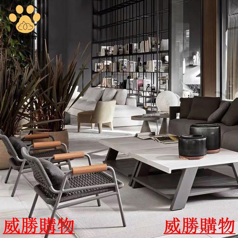 免運 限時特惠 戶外藤編沙發露臺露天休閑 陽臺桌椅 茶幾藤椅 庭院酒店民宿室外別墅【GW108】