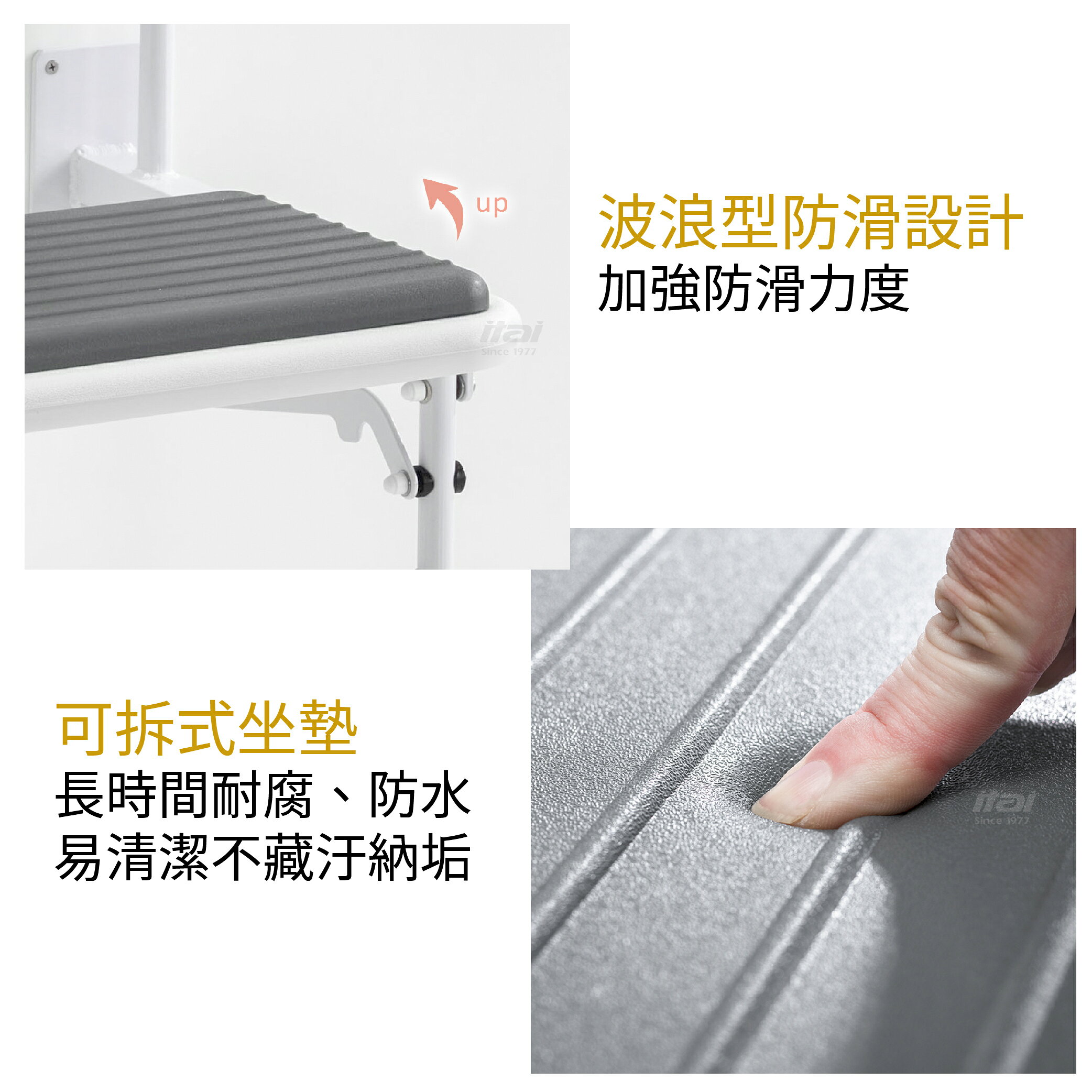 【ITAI 一太衛浴】折疊淋浴椅 ET-SB007Q 輔具照護 長照 淋浴椅 衛浴 居家安全 防撞 防摔 安全 7
