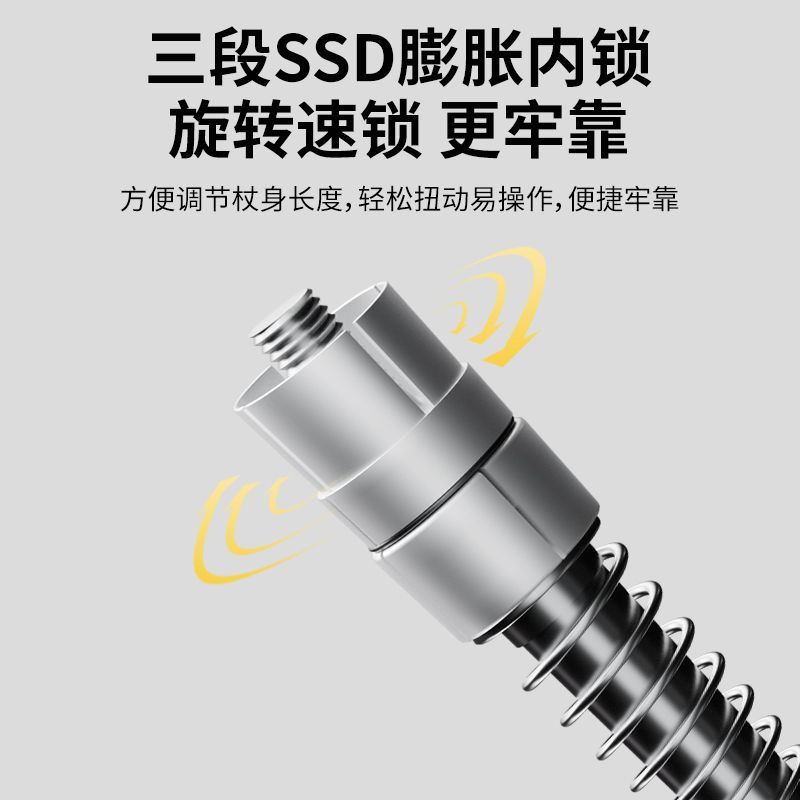 [台灣公司貨 可開發票]匹克新款碳纖維登山杖防滑可折疊超輕徒步爬山裝備超輕滑雪防摔 5
