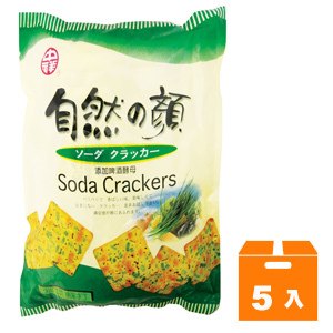 中祥 自然之顏 紫菜蘇打餅乾(袋裝) 280g (5入)/箱【康鄰超市】