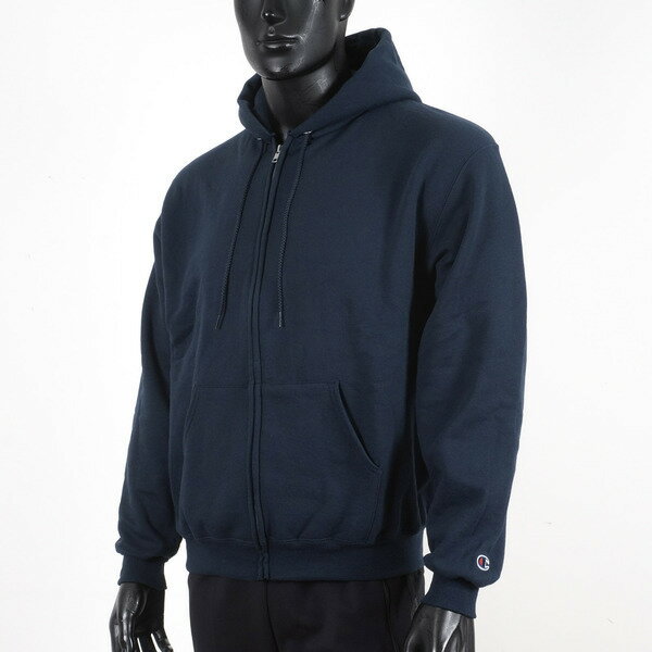 Champion [S800-32C] 男 連帽外套 美規 高磅數 棉質 運動 休閒 舒適 刷毛 保暖 穿搭 深藍