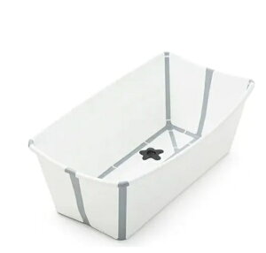 Stokke Flexi Bath 摺疊感溫浴盆(白色灰條7040355319016) 1790元