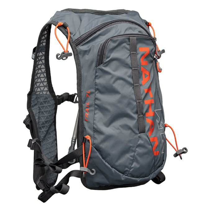 NATHAN - Trail -Mix 超馬米克斯水袋背包 2L (鋼鐵灰) NA4755CS，送汗樂導汗帶套頭式乙條