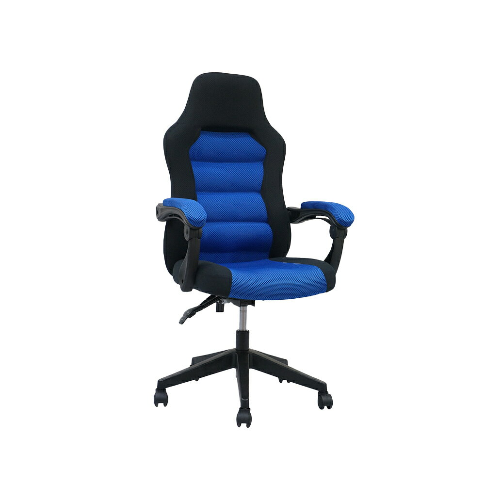 【H&D東稻家居】賽車辦公椅-寶藍色(YS5/AH-77)/辦公椅/DIY自行組裝送一樓
